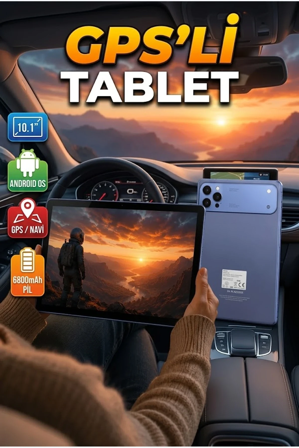 10.1 İnç Android Tablet – 8 GB RAM, 256 GB, 4G LTE ve GPS