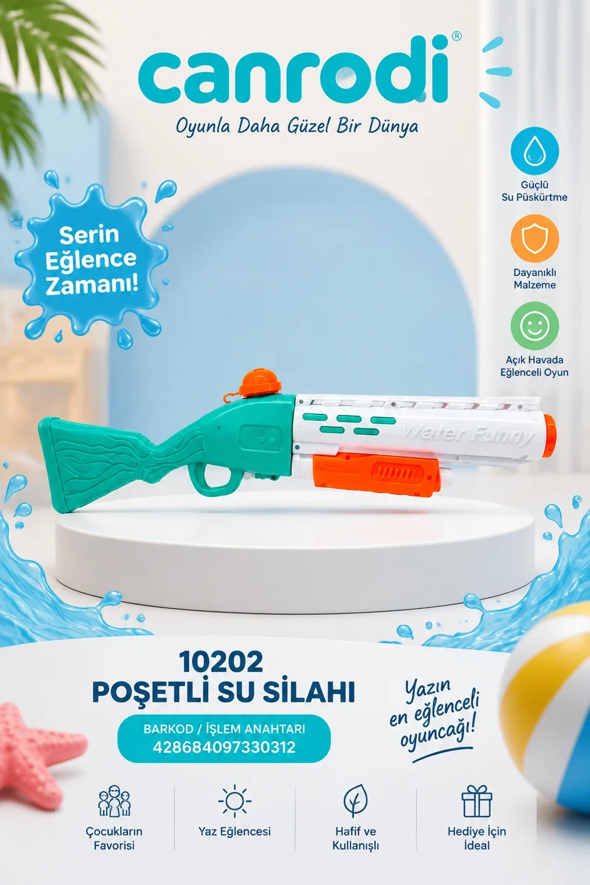 10202 POŞETLİ SU SİLAHI