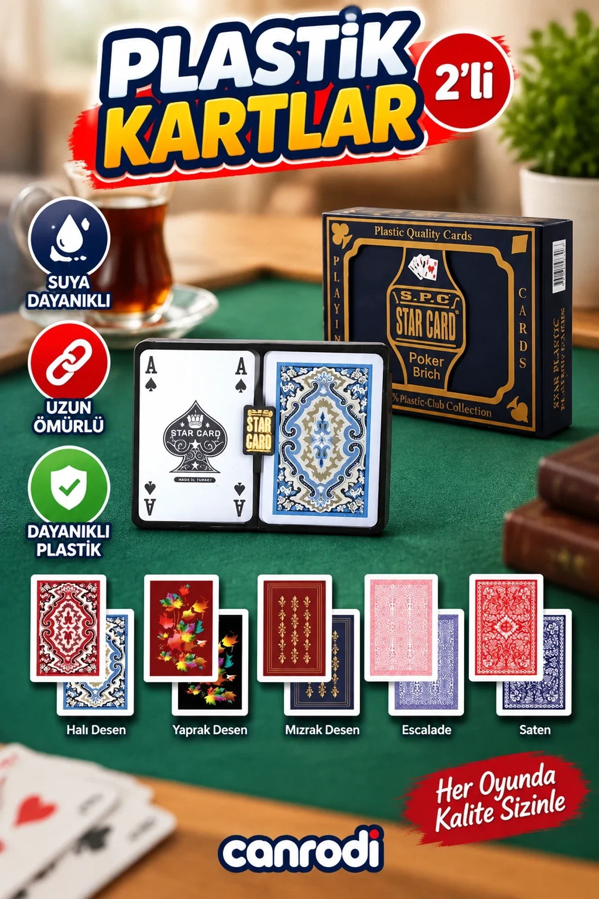 1033067 Star Plastik Kartlar 2li