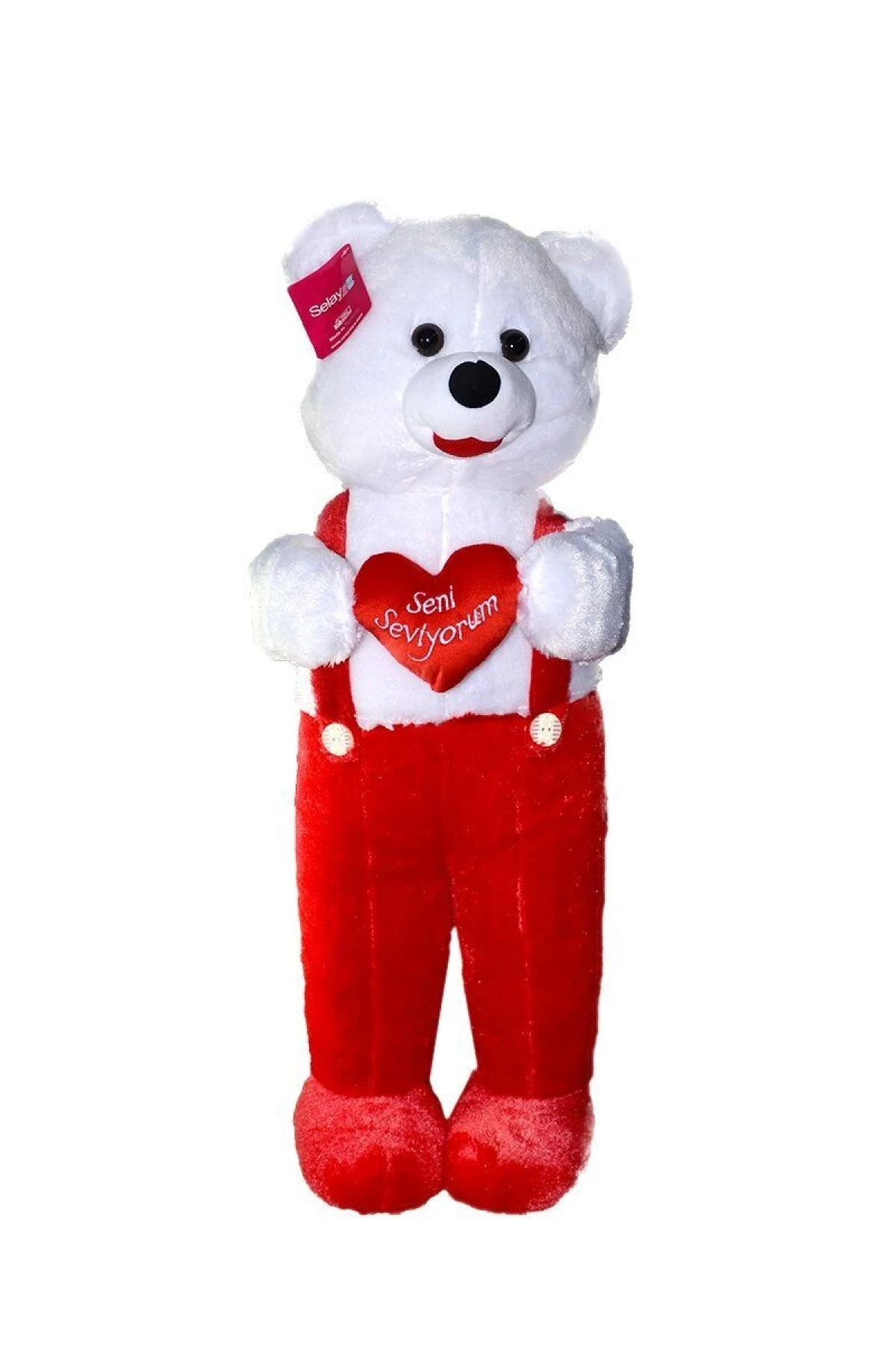 1075KR Tulumlu Ayı Kırmızı 75 cm