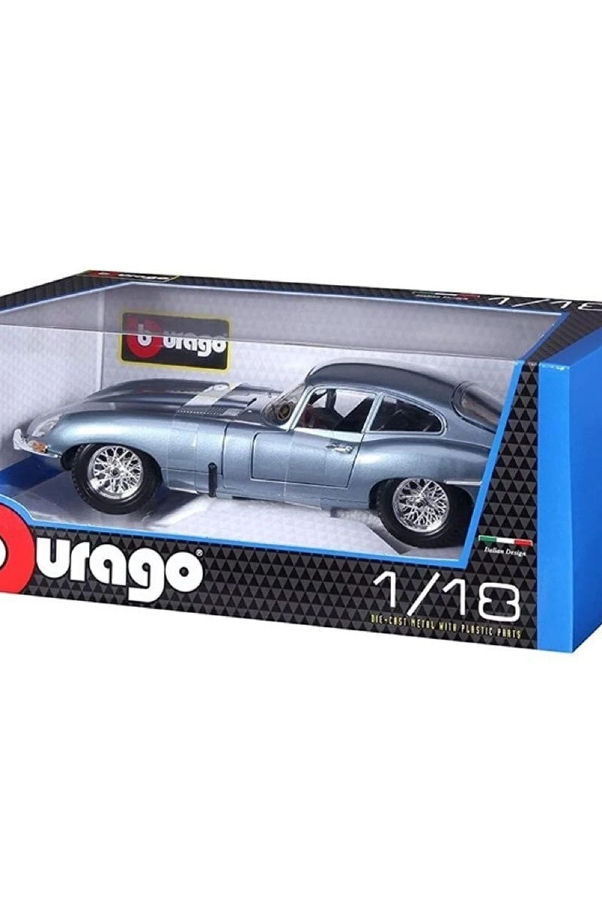 12044 Burago 1:18 Jaguar E-Type Coupe Model Araba