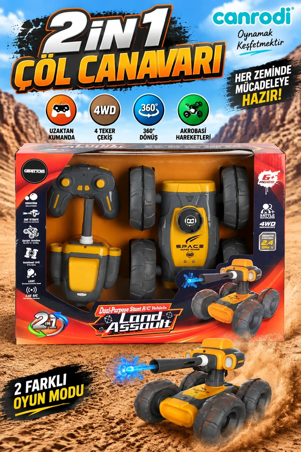 1248 RC 2İN1 ÇÖL CANAVARI İSTER