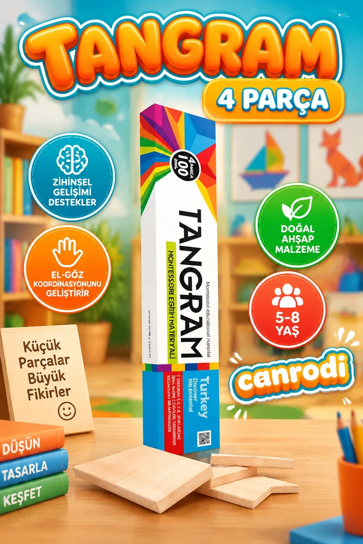 1431 Redka, T Tangram 4 Parça