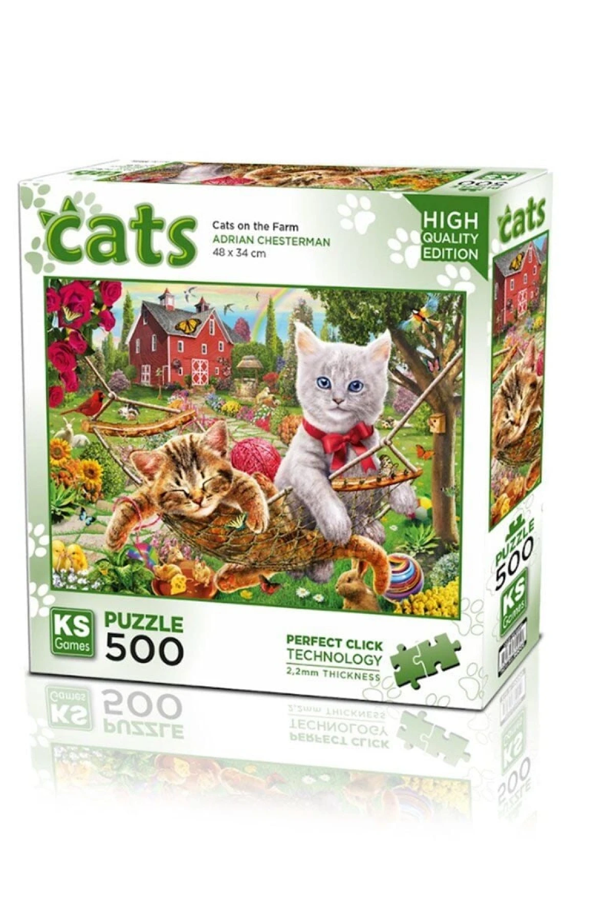 20043 Kediler Çiftlikte 500 Parça Puzzle -KS Puzzle