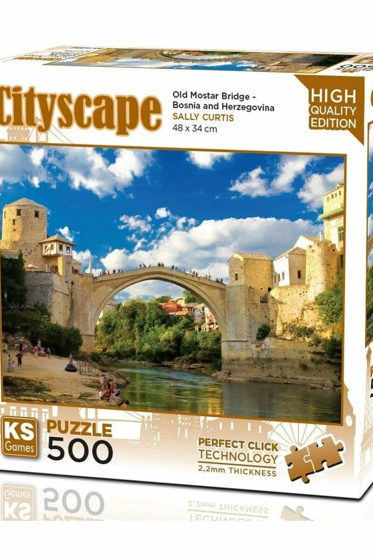 20061 Old Mostar Bridge Bosna Hersek 500 Parça Puzzle