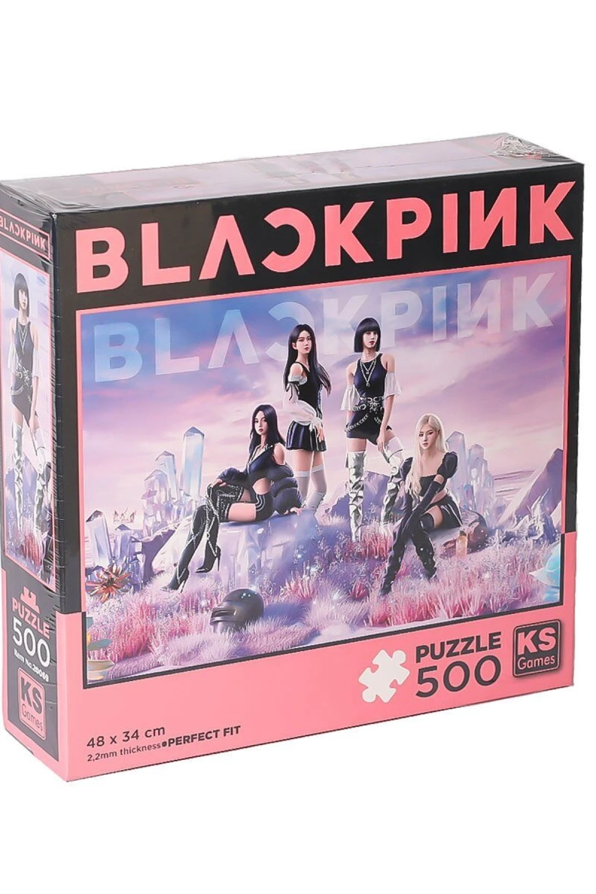 20069 Black Pink 500 Parça Puzzle