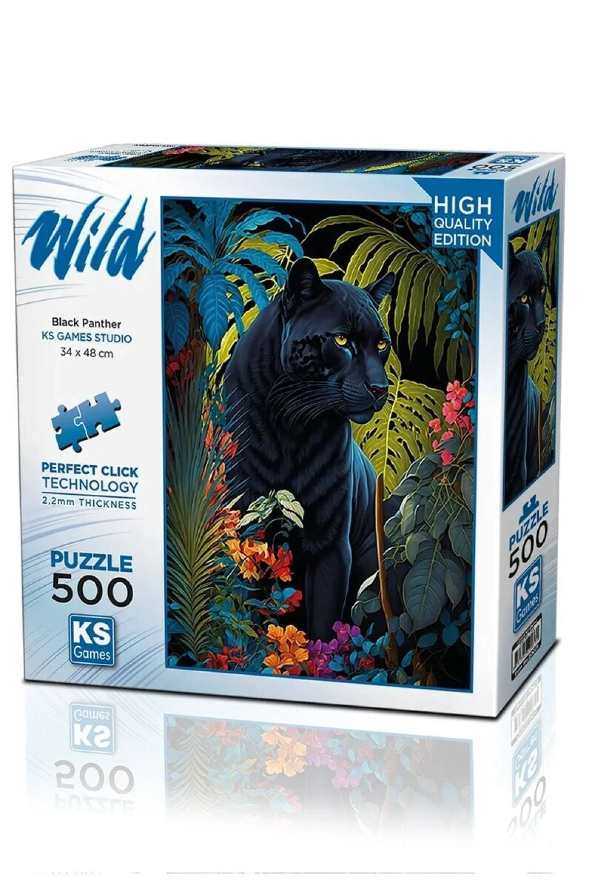 20071 PUZZLE 500 Black Panther With a Tropical
