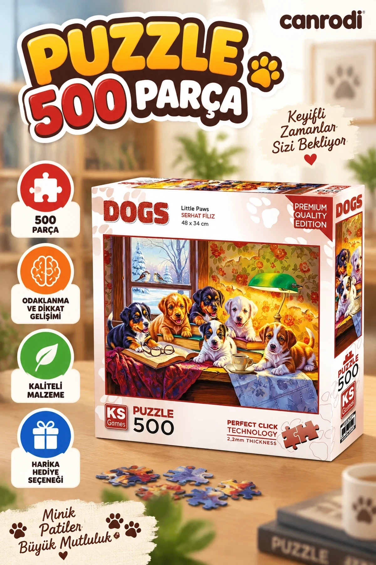 20091 PUZZLE 500 LİTTLE PAWS