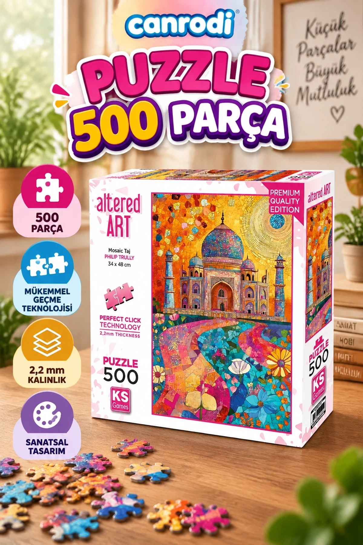 20092 PUZZLE 500 MOSAİC TAJ
