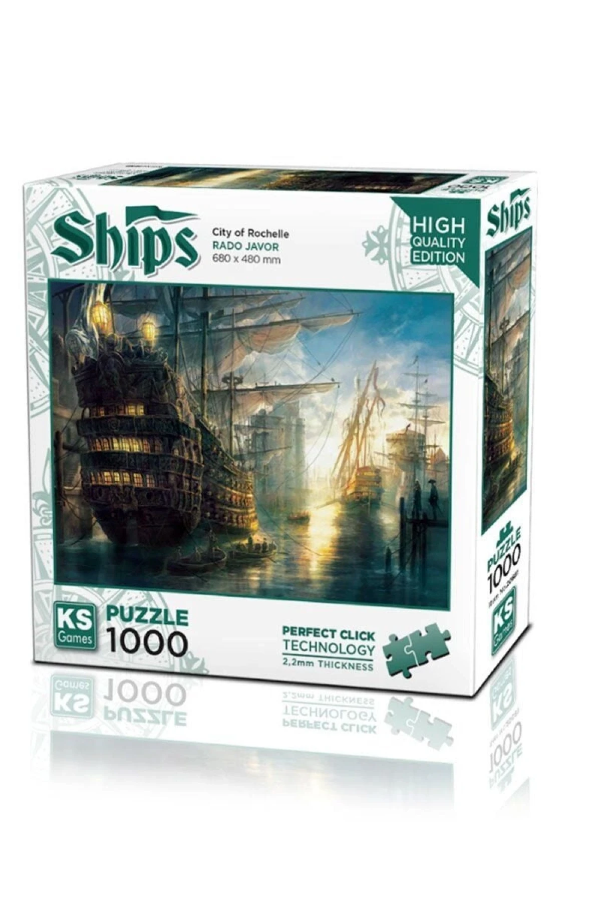 20681 Rochelle Şehri 1000 Parça Puzzle -KSPuzzle