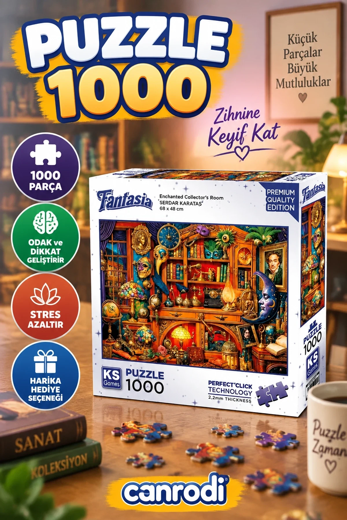 20853 PUZZLE 1000 ENCHANTED COLLERTORS ROOM