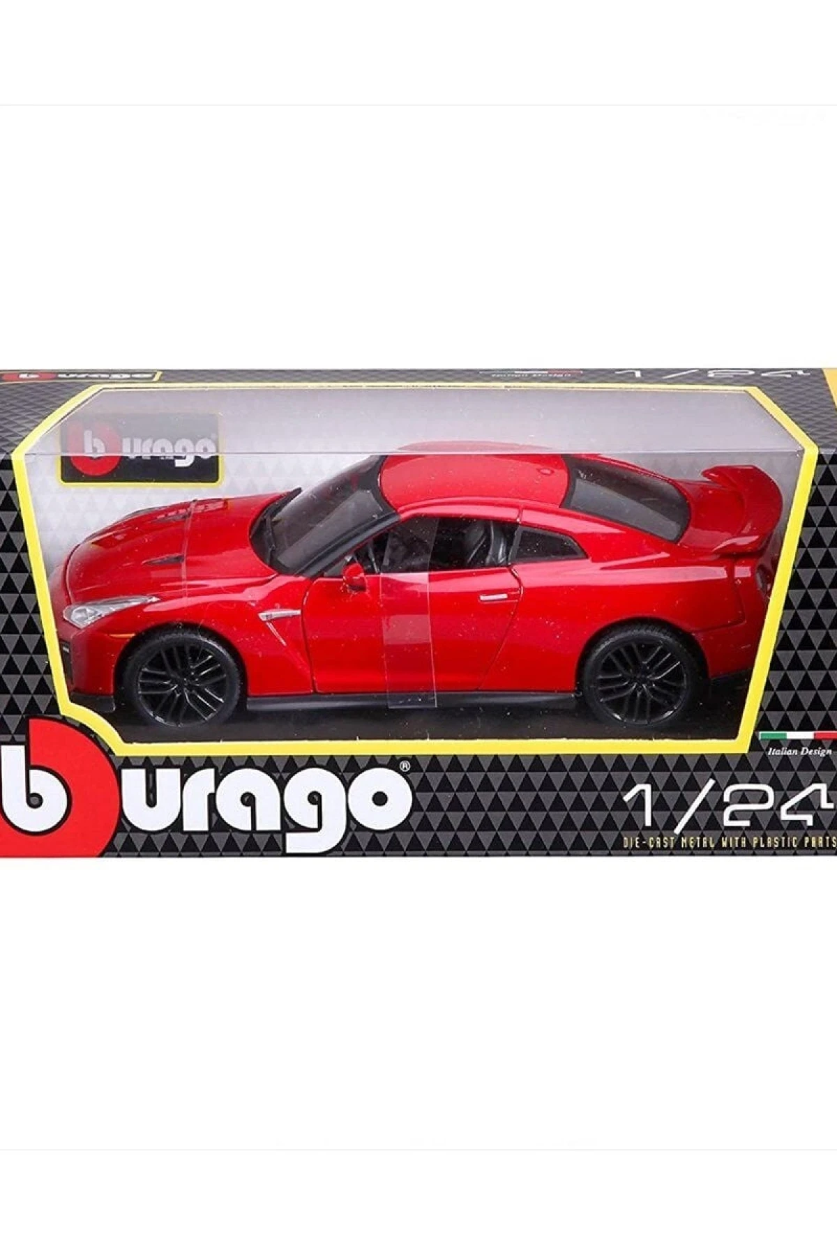 21082 Burago 1:24 Nissan GT-R 2017 Model Araba