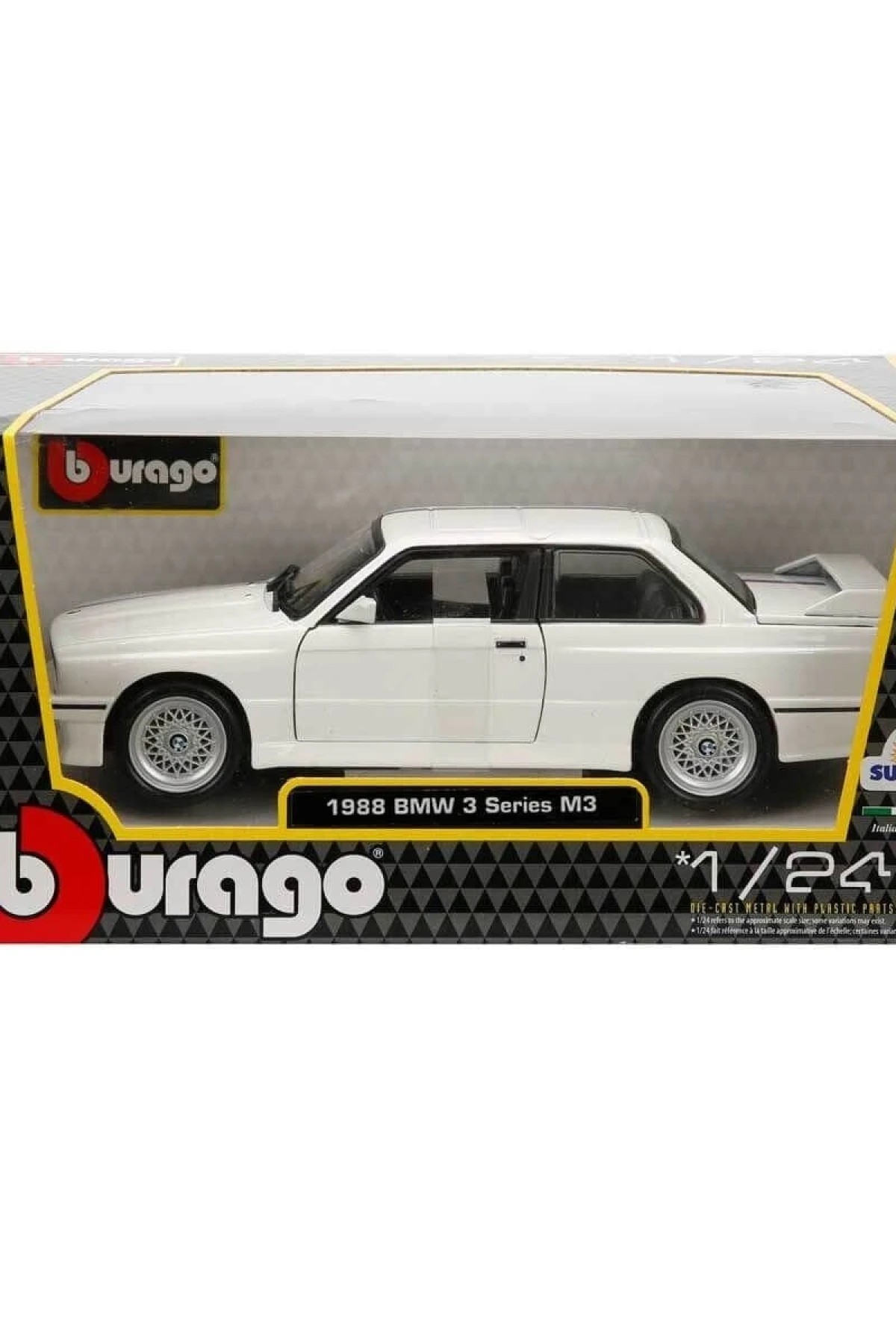 21100 Burago 1:24 BMW M3 1988 Model Araba