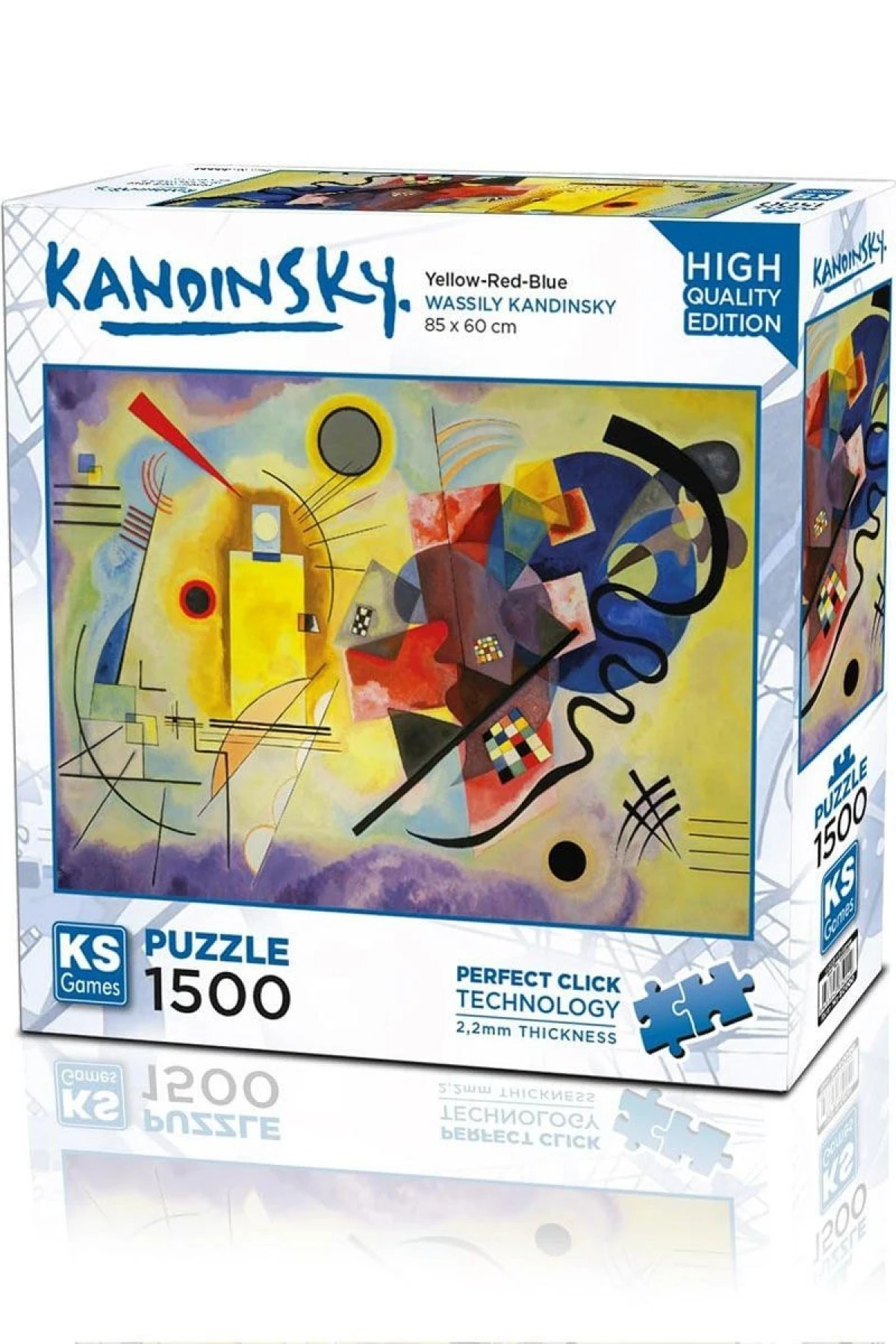 22033 Yellow Red Blue 1500 Parça Puzzle -KS Puzzle
