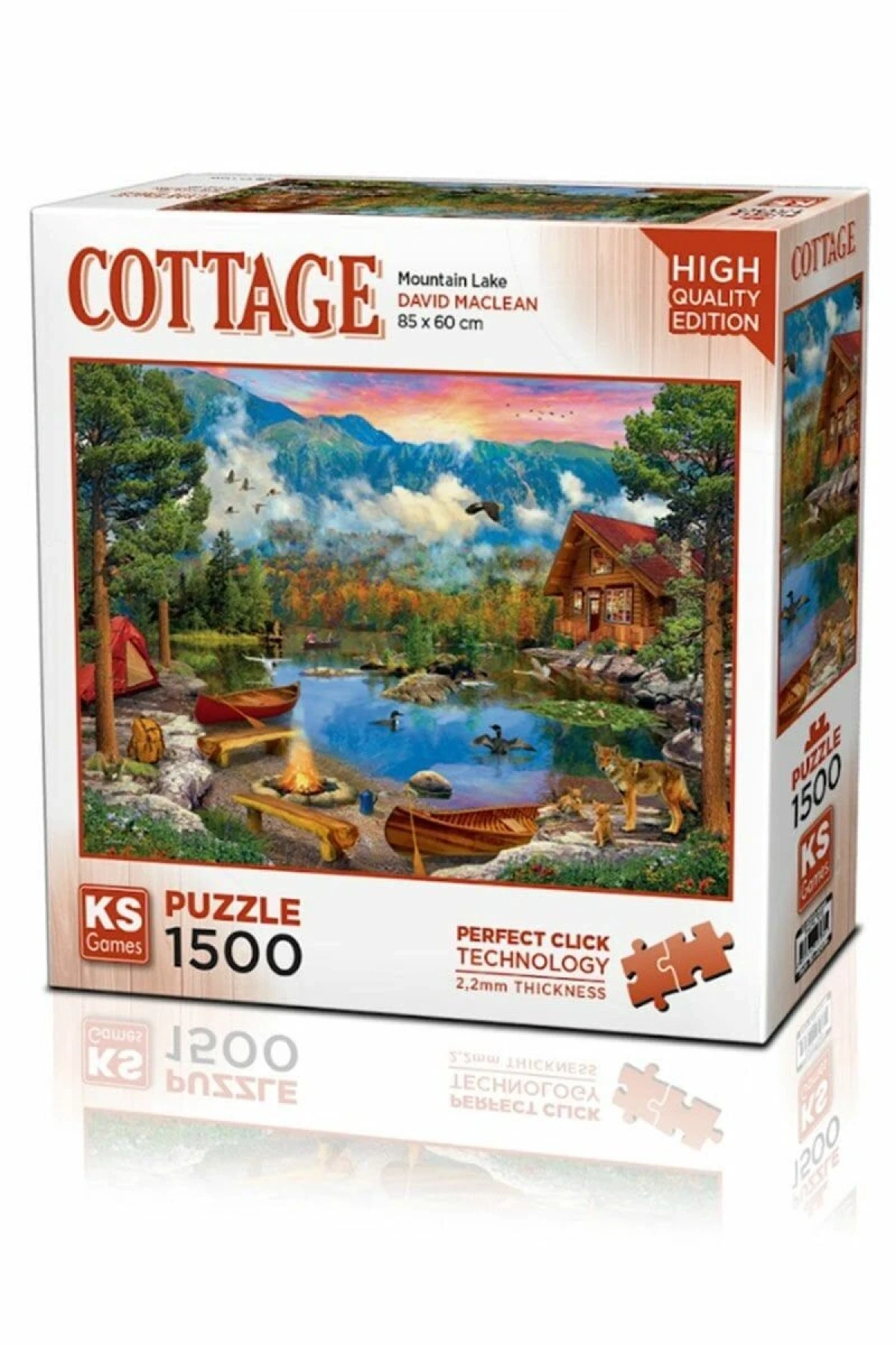 22036 Mountain Lake 1500 Parça Puzzle -KS