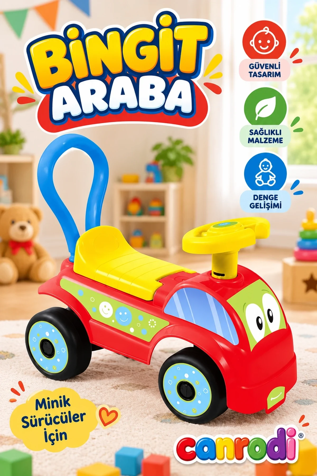 2620 Bingit Araba Kırmızı -canrodi