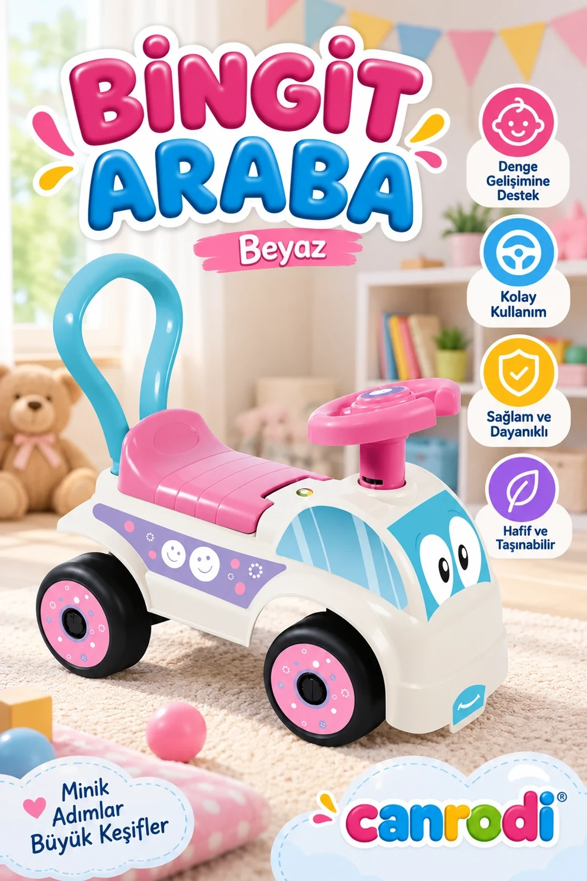 2621 Bingit Araba Beyaz -canrodi