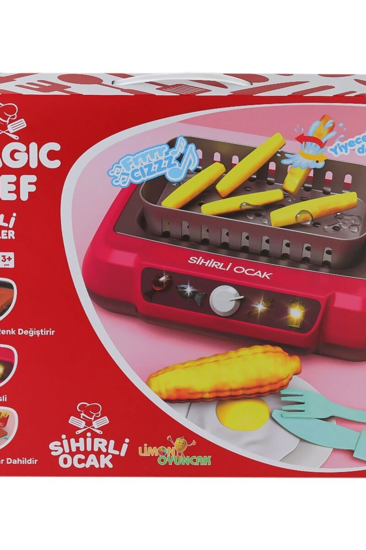 2A550 Magic Chef Barbekü Ocak Seti -Limon Oyuncak