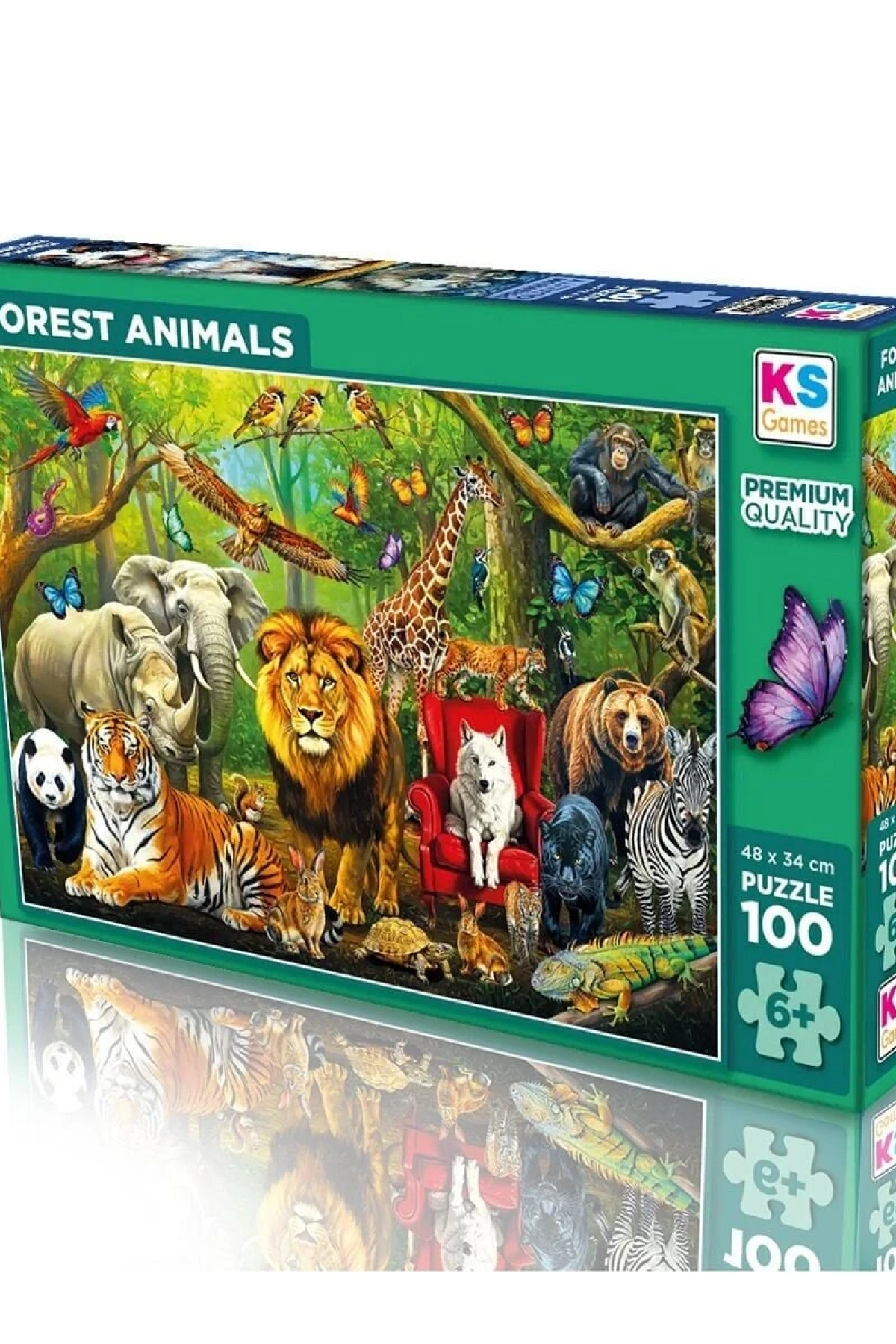 31504 FOREST ANIMALS 100 PARÇA PUZZLE