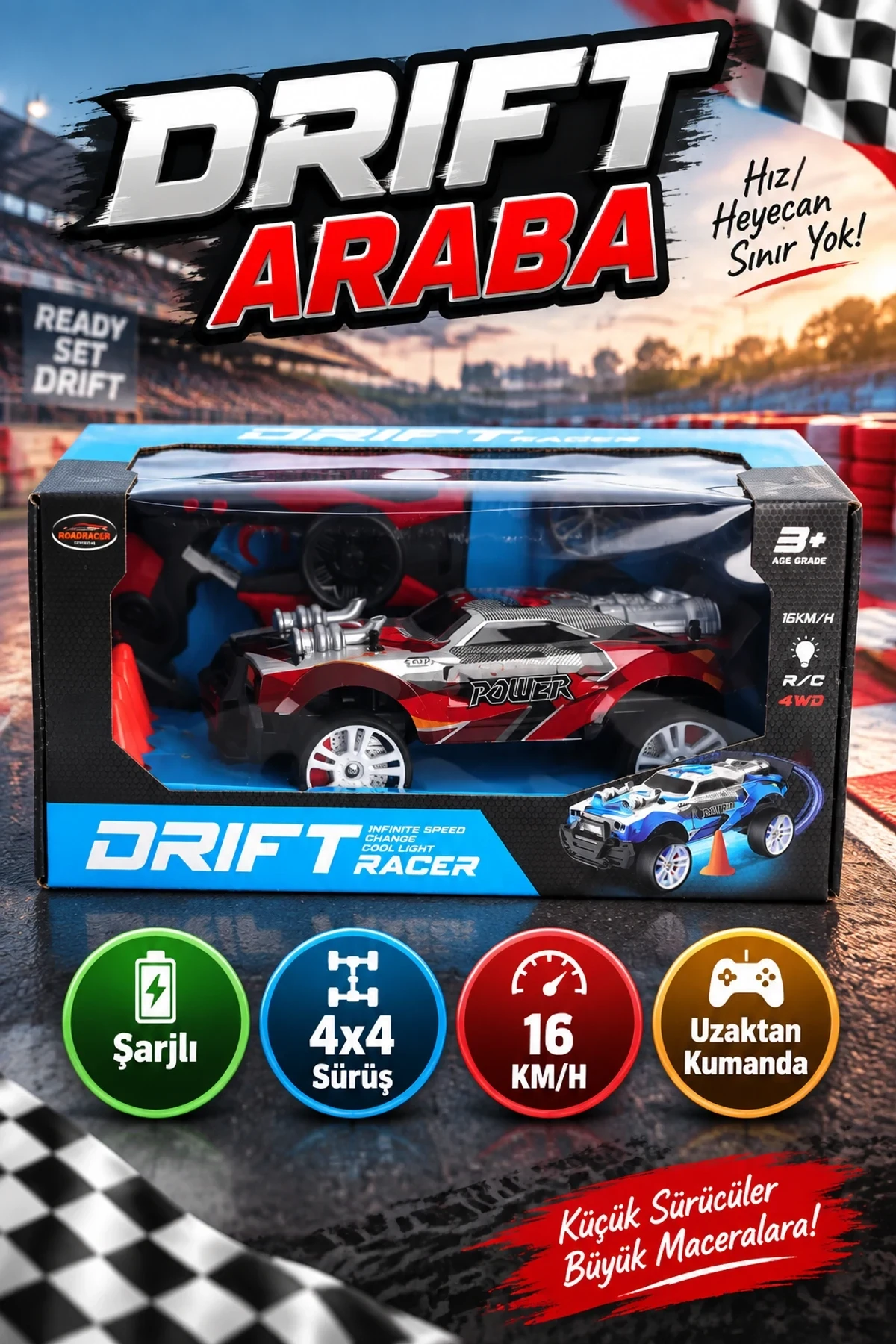 33650 UZ KUM ŞARJLI DRİFT ARABA