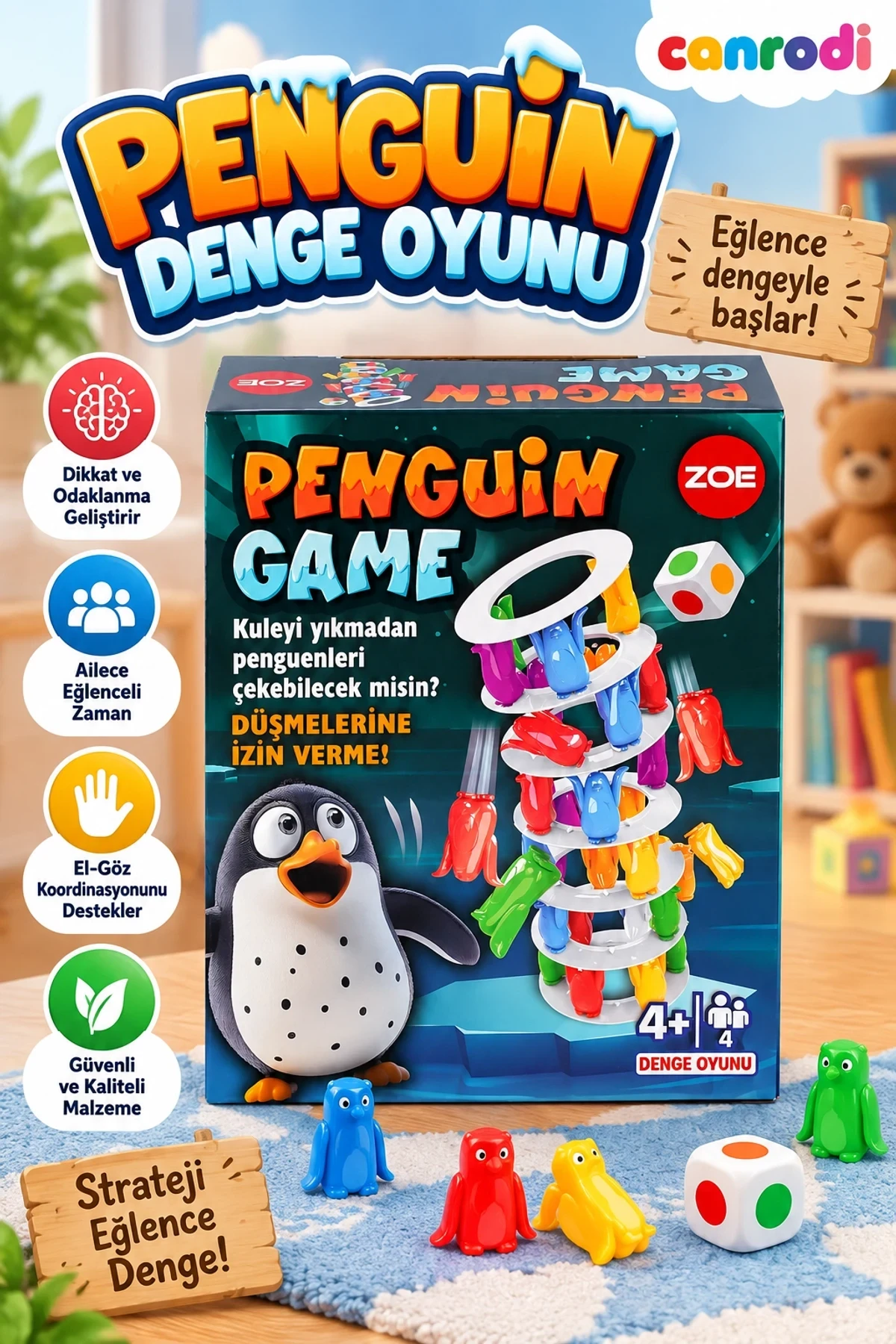 35005 Zoe Penguin Tower Denge Oyunu
