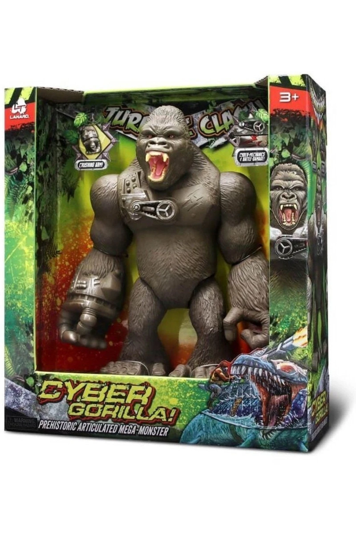37108 Sunman Jurassic Clash Mega Canavar Siber Goril Figürü