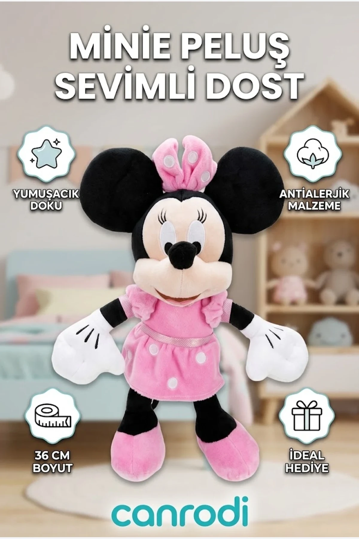40210 Minnie Core Peluş 36 cm.