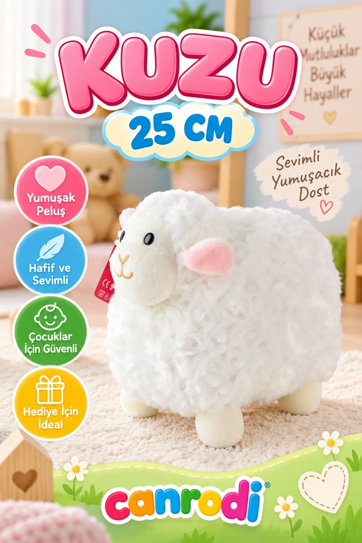 4526 KUZU 25 CM BEYAZ