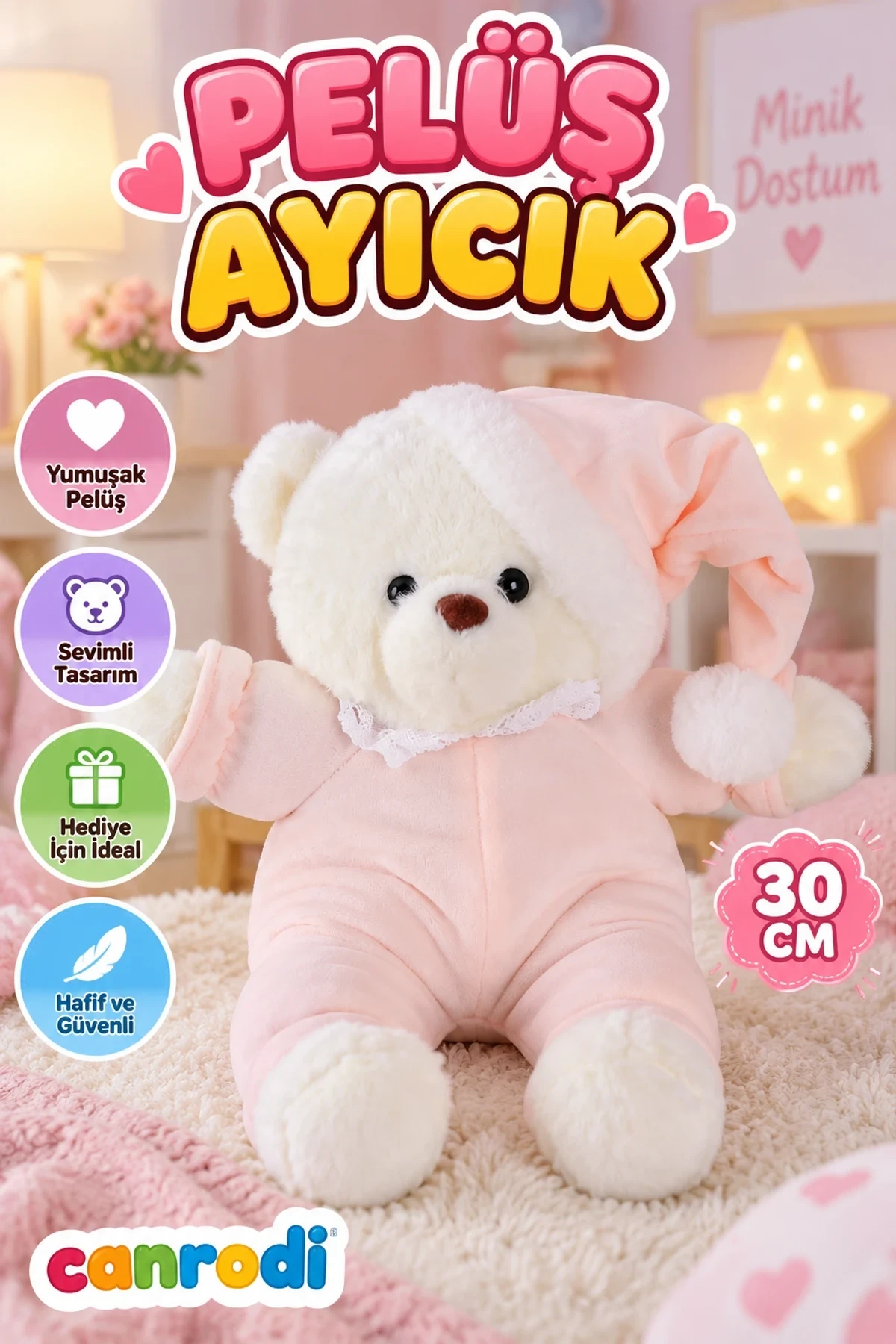 4531P AYICIK 30CM PEMBE