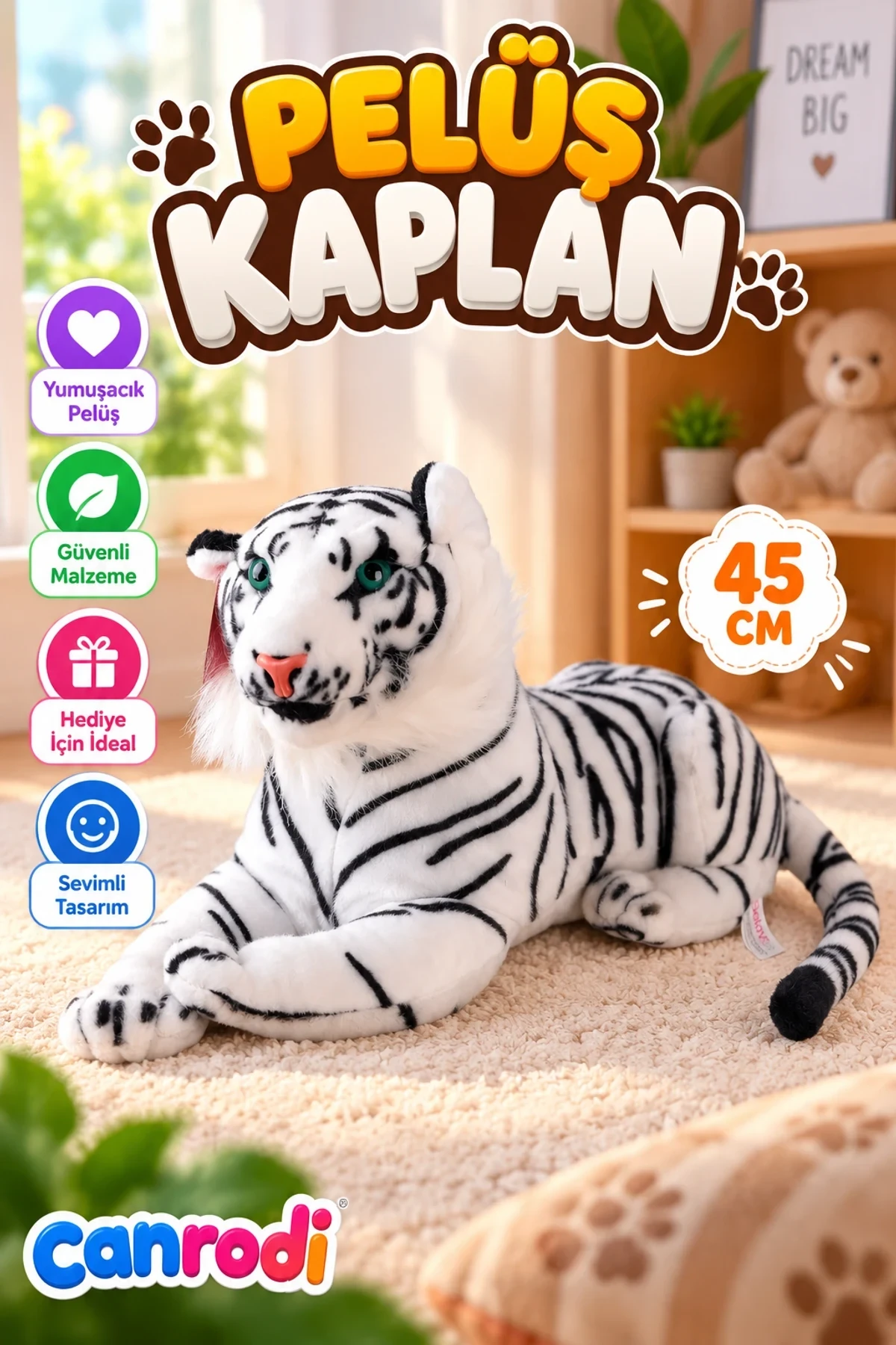 4547 KAPLAN 45 CM BEYAZ