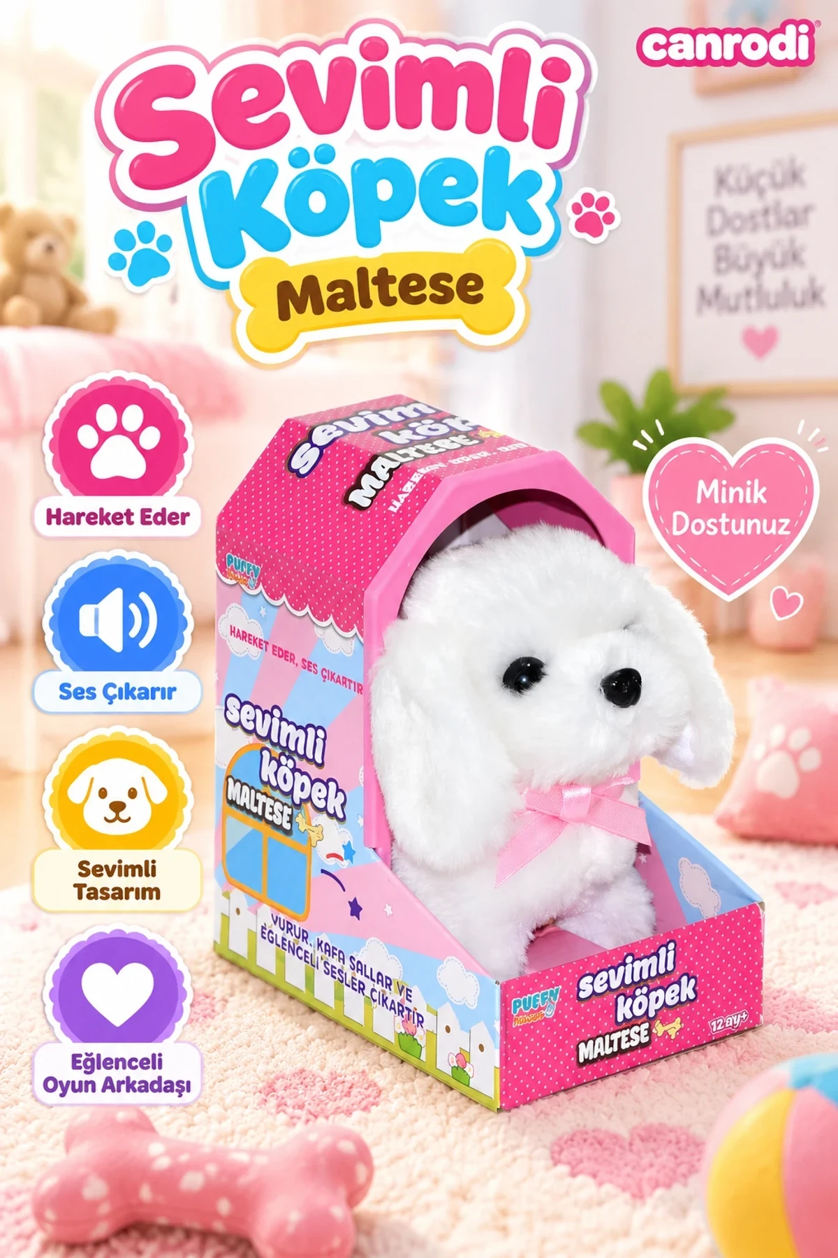 47100 Sevimli Köpek Maltese -canrodi