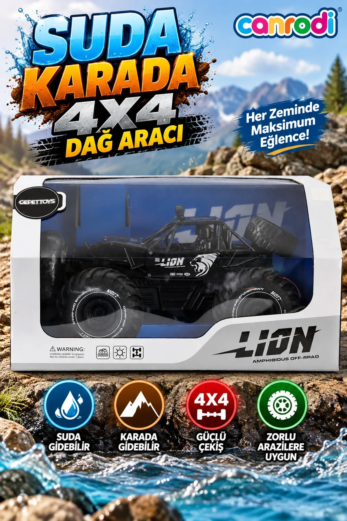 4D-Y10 SUDA VE KARADA GİDEBİLEN 4X4 DAĞ ARACI