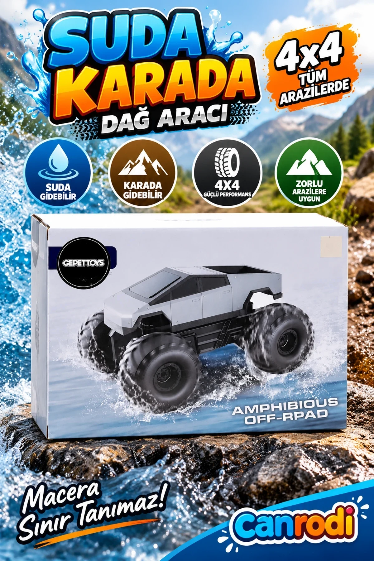 4D-Y17 SUDA VE KARADA GİDEBİLEN 4X4 DAĞ ARACI