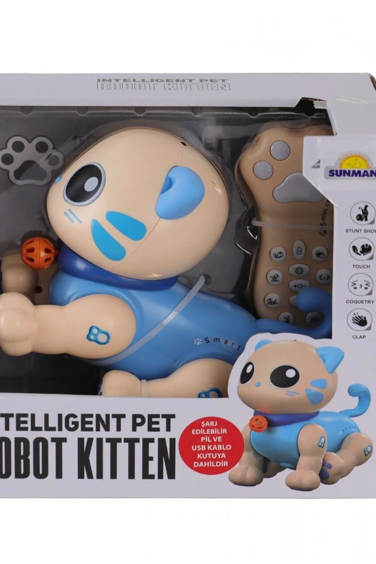 5135 SUN-RST-RC ROBOT AKILLI KEDİ FF SESLİ 3 7 USB 2R
