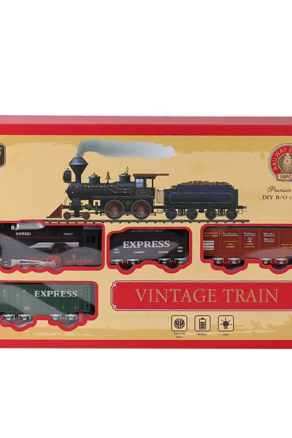 5299-69 Işıklı Tren 18 Parça