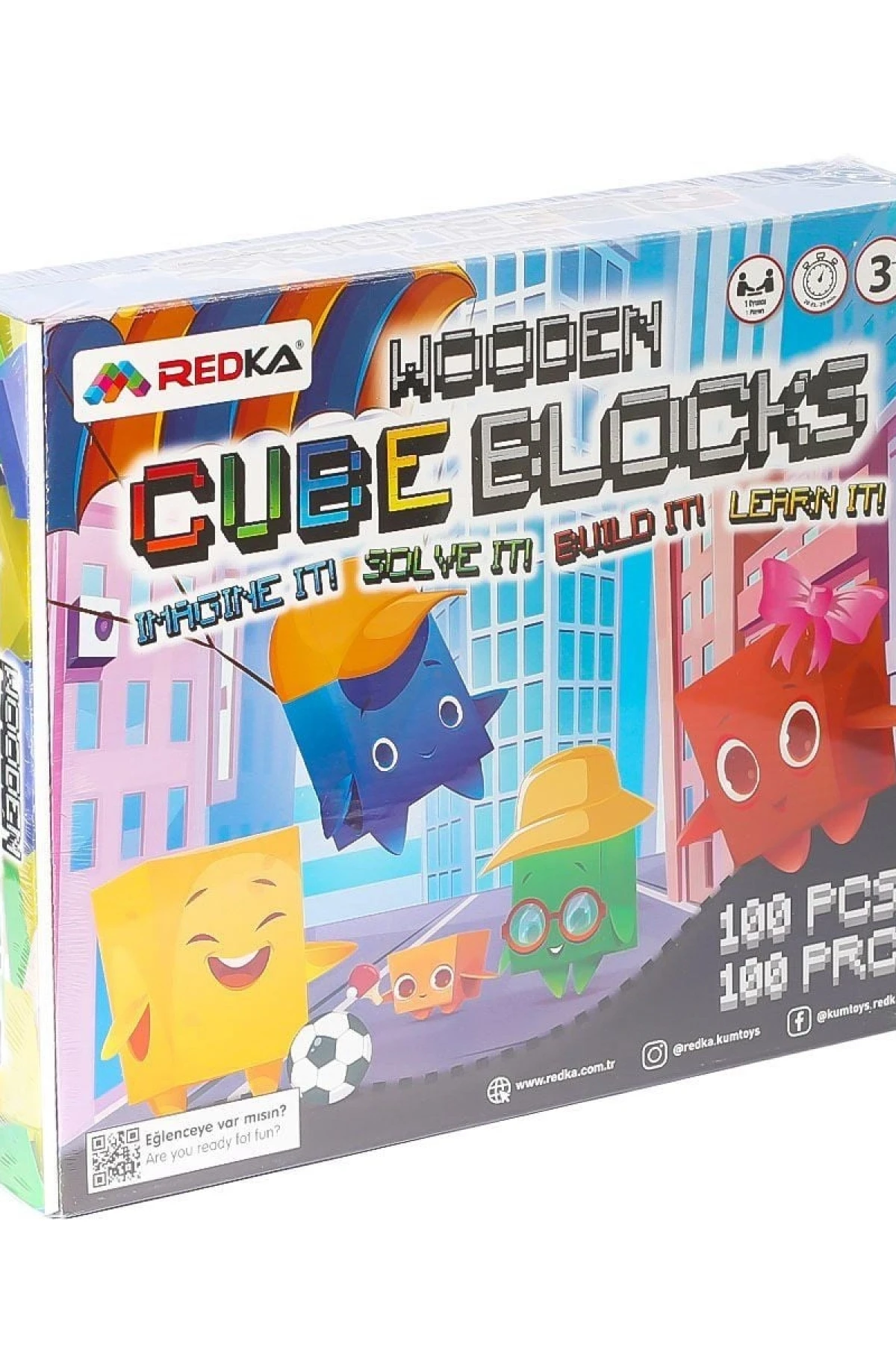 5642 Wooden Cubes Blocks -Redka
