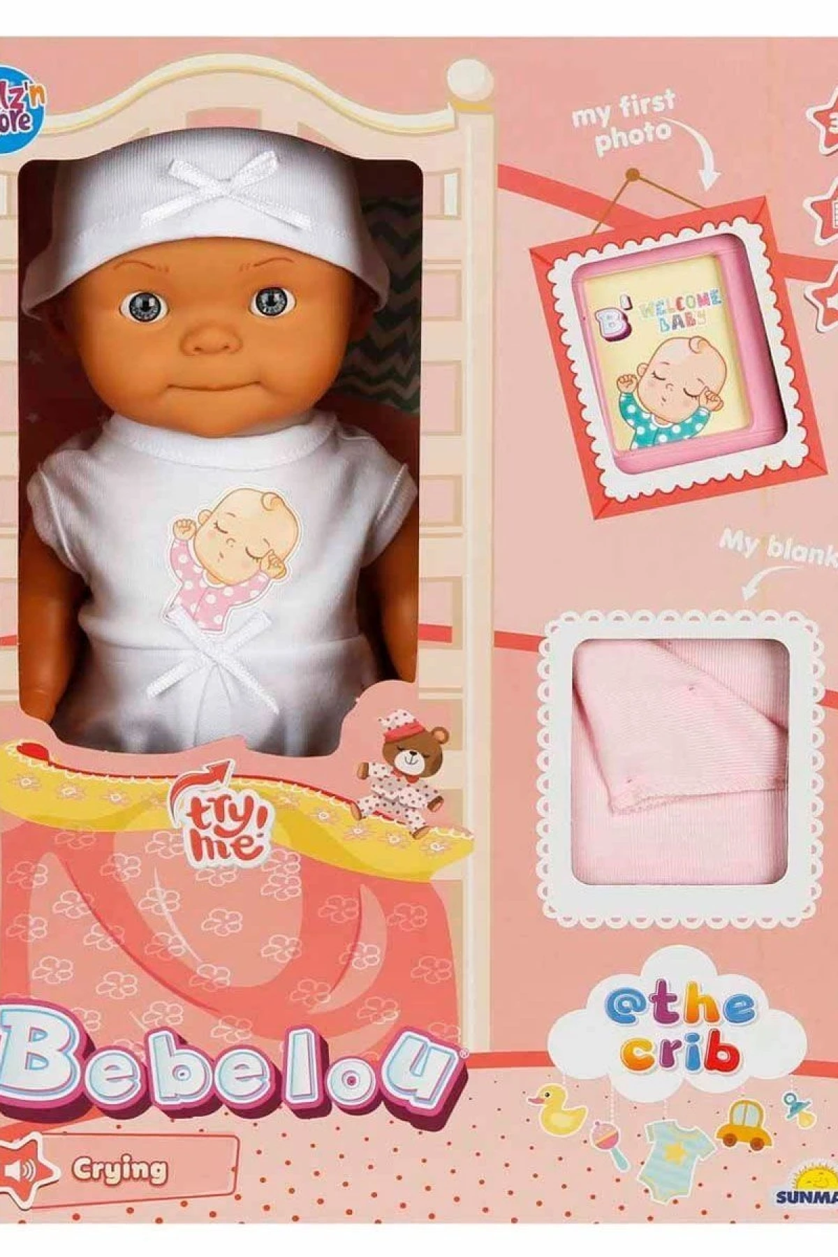 5683 Bebelou Sesli Hoş Geldin Bebeği 30 cm -Sunman