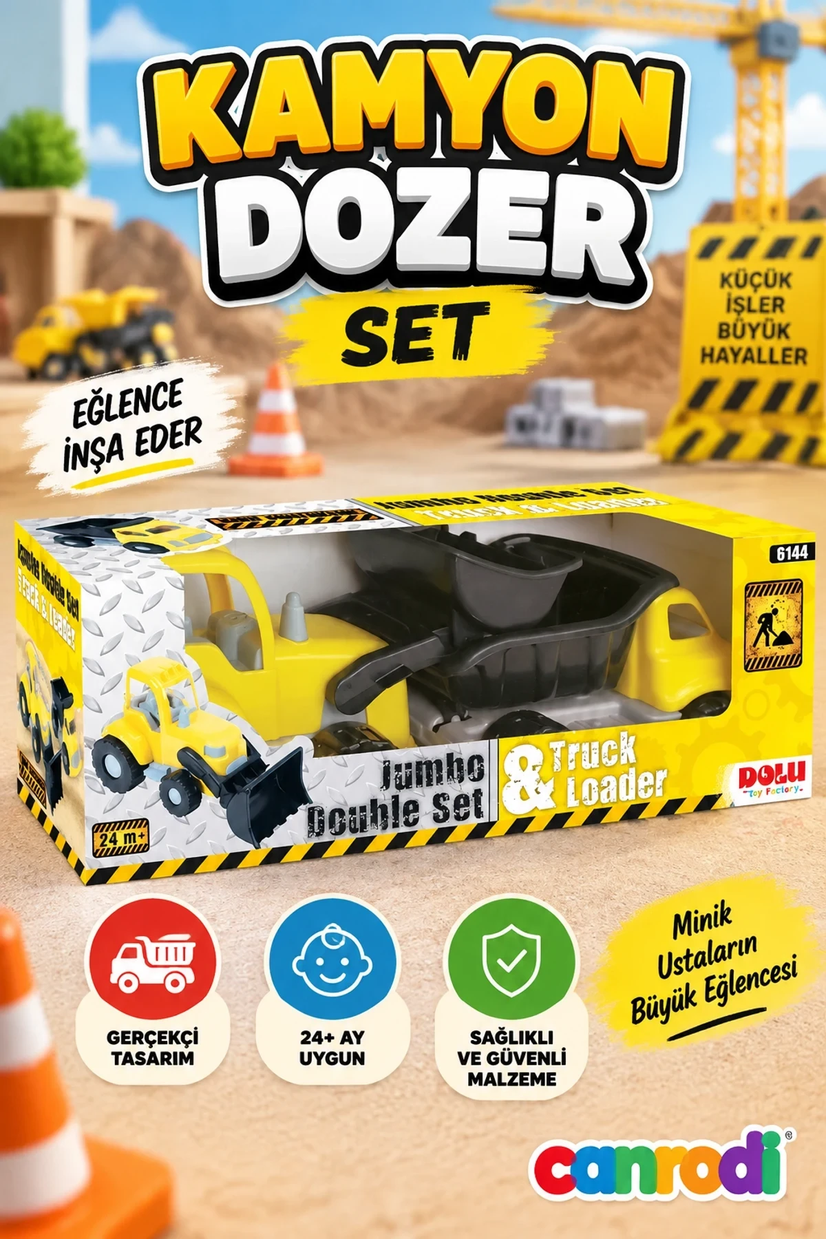 6144 JUMBO İKİLİ KAMYON- DOZER SET
