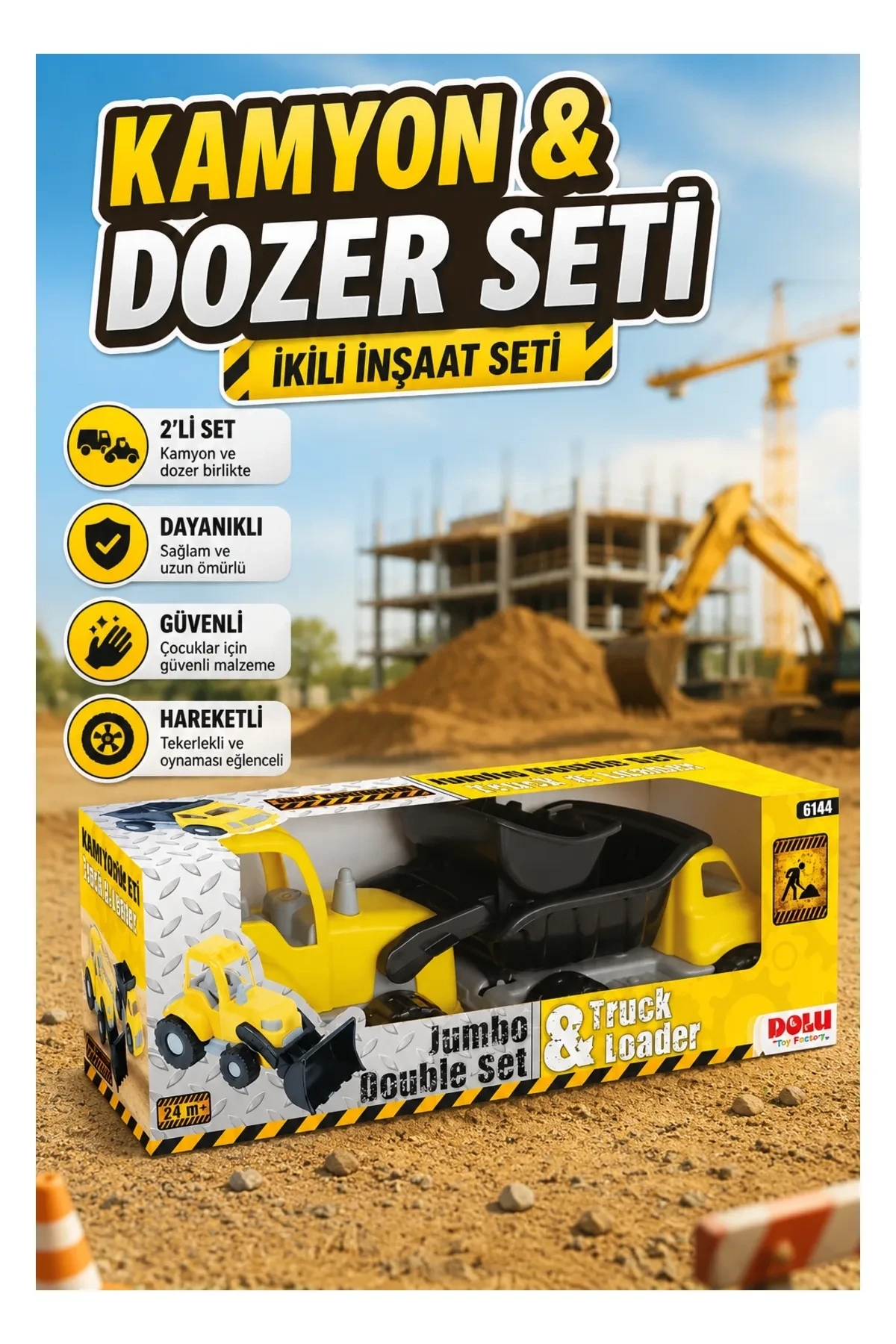 6144 JUMBO İKİLİ KAMYON- DOZER SET
