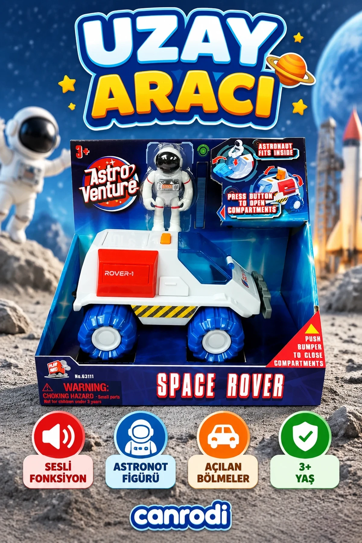 63111 Astro Venture Sesli Uzay Aracı