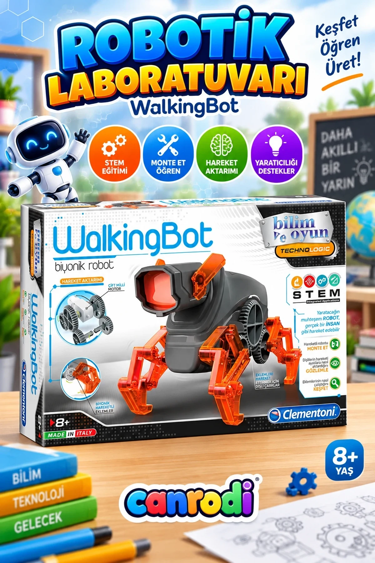 64441 Robotik Laboratuvarı - Walkingbot +8 yaş