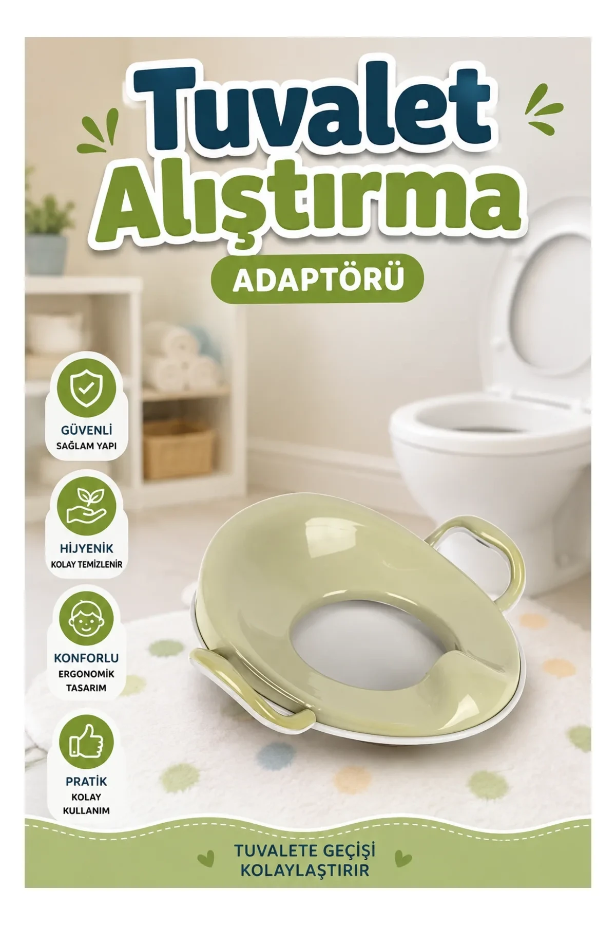7186 OYUNCAK TUVALET ALIŞTIRMA ADAPTORU ECO GREEN