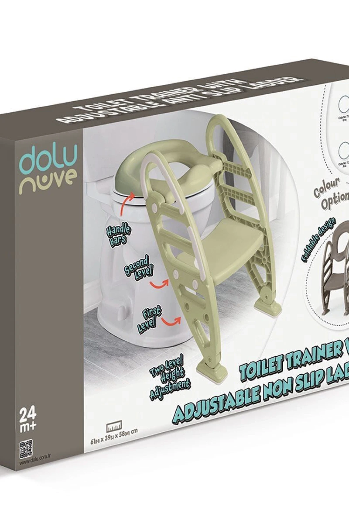 7243 Merdiven Klozet Adaptörü Stone Gri -Dolu Oyuncak