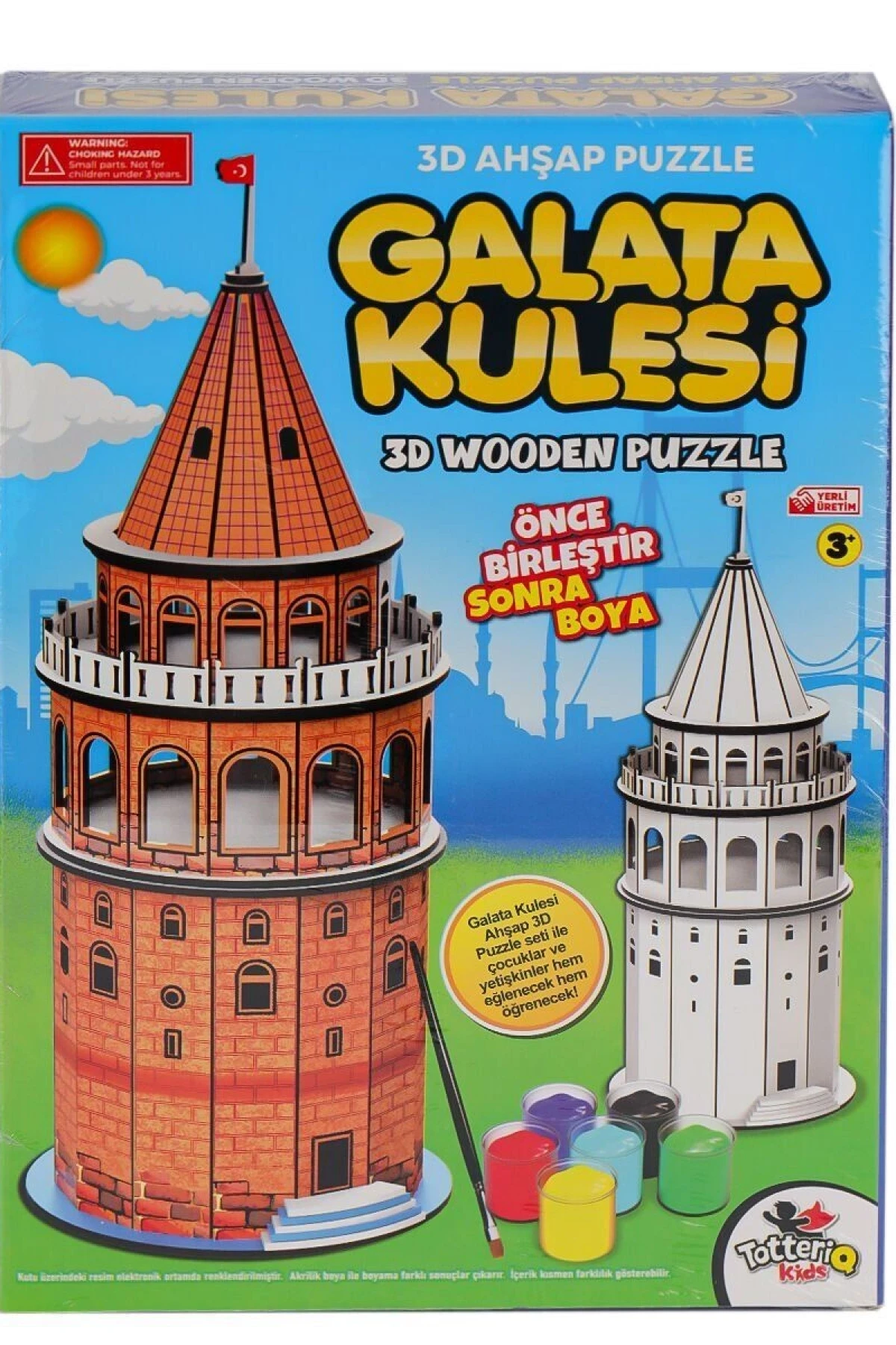 8210 Galata Kulesi Ahşap 3D Puzzle