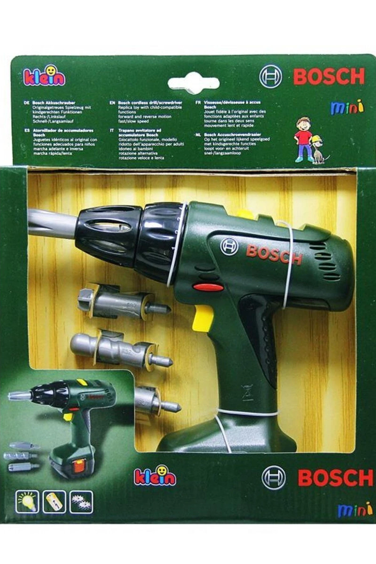 8402 Bosch Işıklı Oyuncak Matkap Seti
