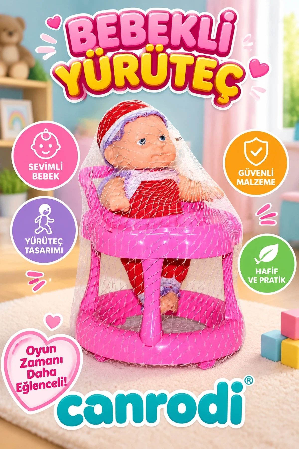 843 FİLELİ BEBEKLİ YÜRÜTEÇ
