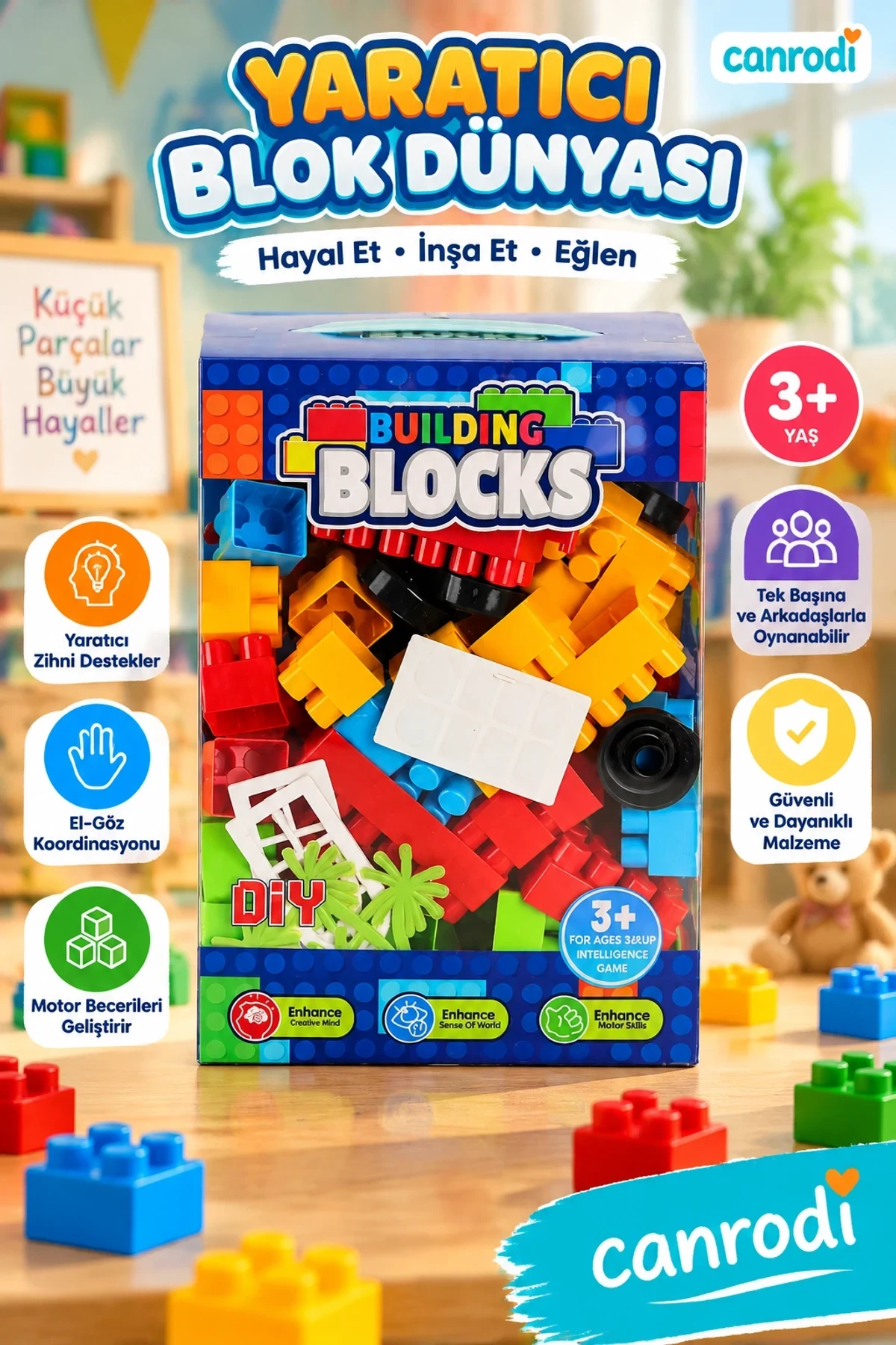 910 RENKLİ KUTUDA 84 PARÇA BLOK