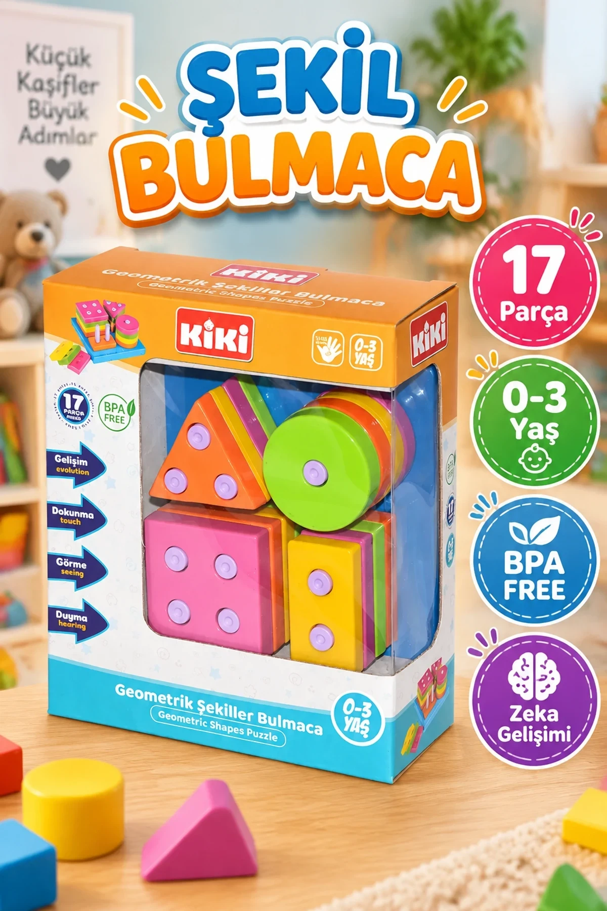 AE-1410 KİKİ GEOMETRİK ŞEKİLLER BULMACA