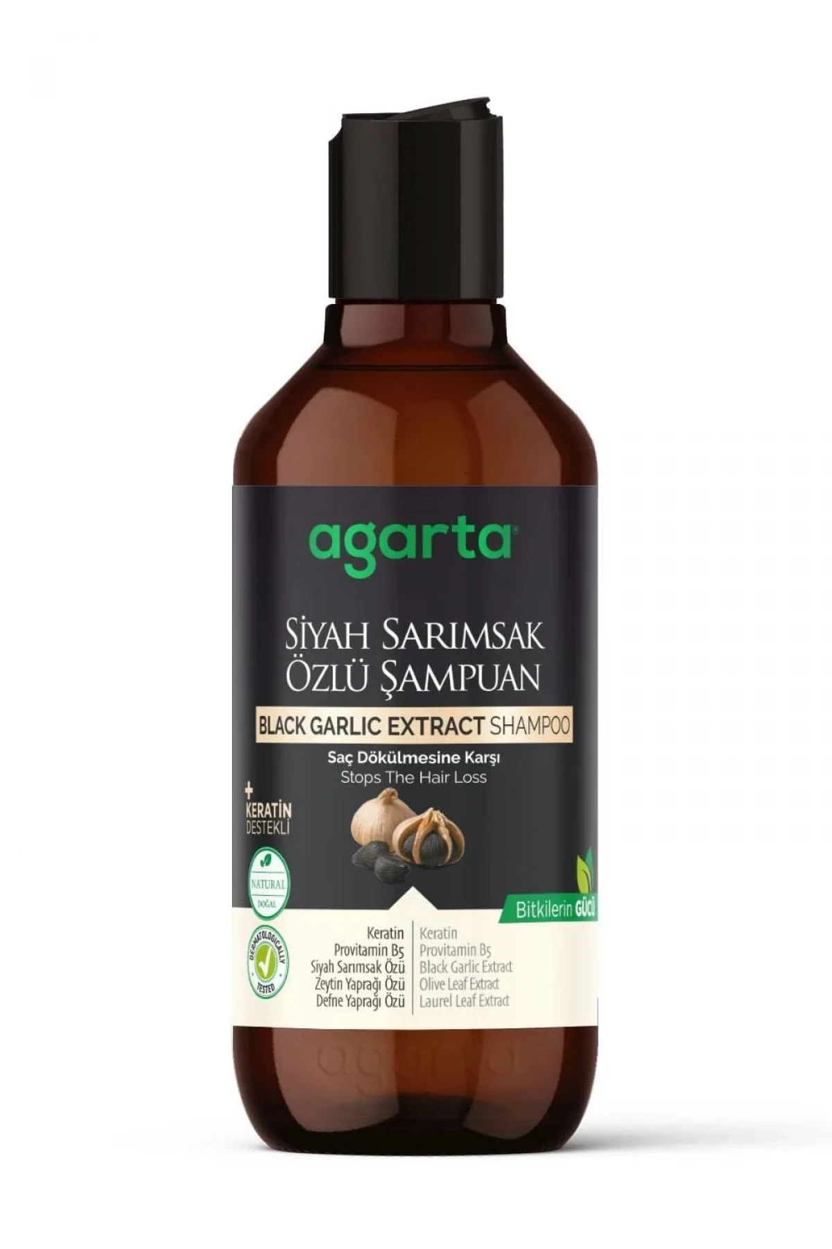 Agarta Siyah Sarımsak Özlü Şampuan 400 Ml