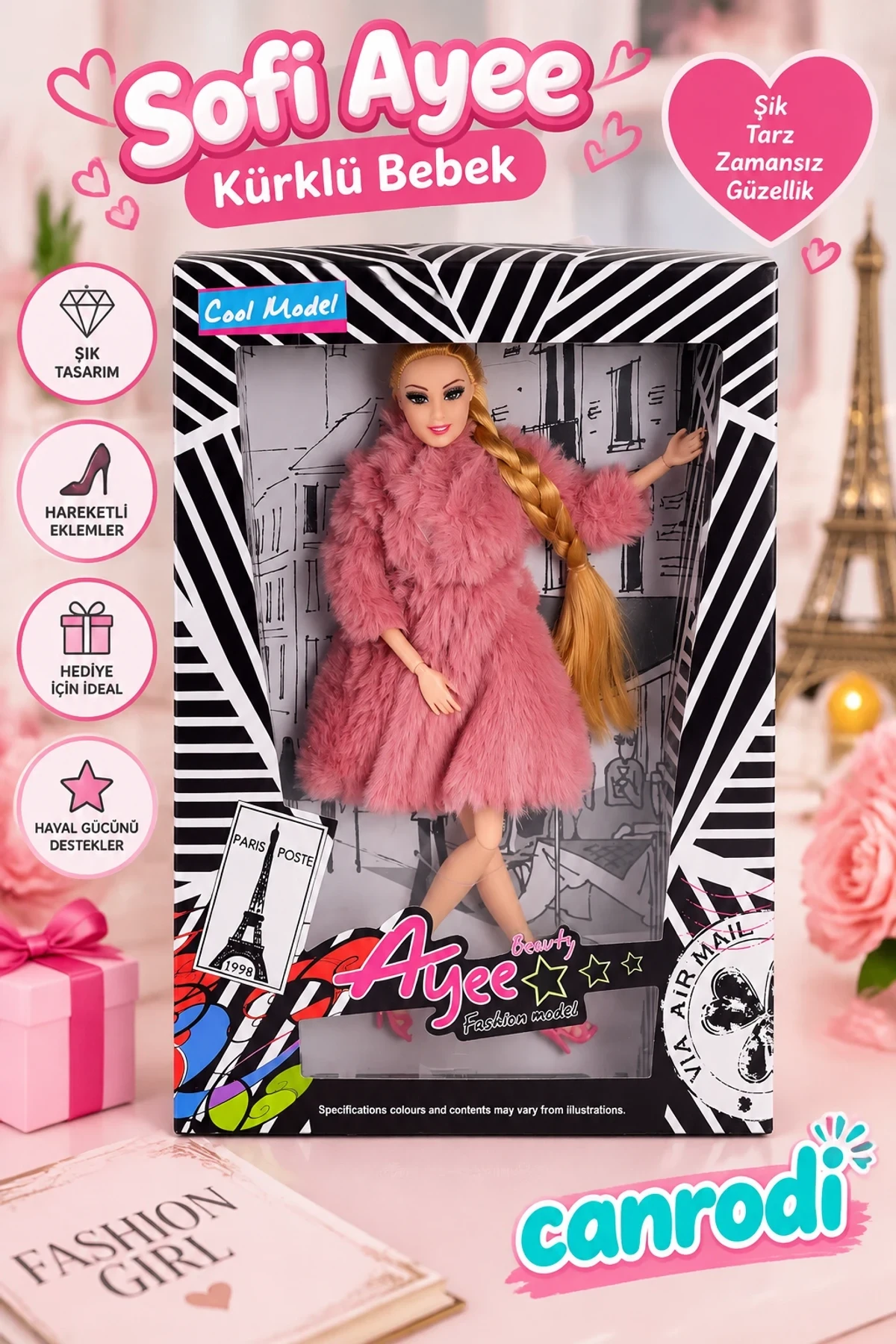 AGH 8522 SOFİ AYEE KÜRKLÜ BEBEK